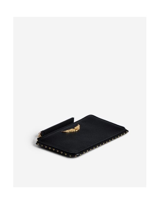 Zadig & Voltaire Black Logo Identification Card Clip