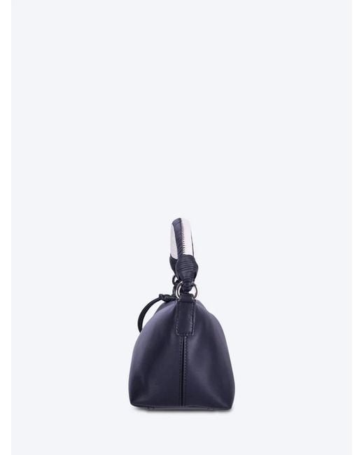 Loewe Blue Logo Zipper Tote Bag