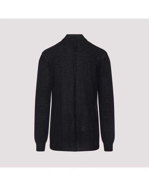 Rick Owens Blue Long-Sleeved Turtleneck Jumper for men