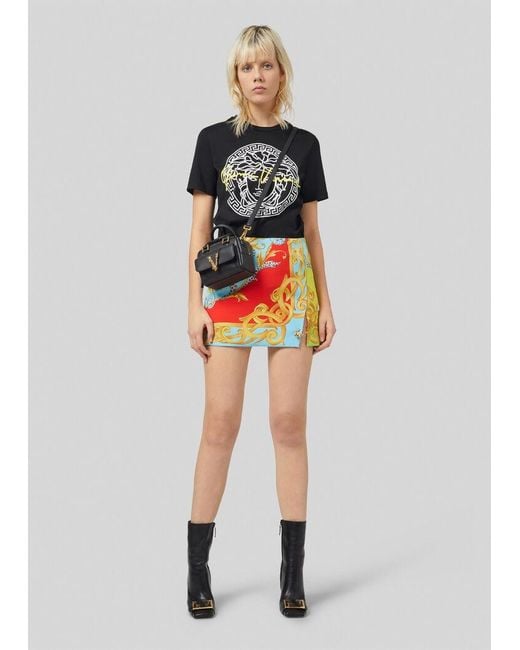 Versace Black Medusa Print T-Shirt
