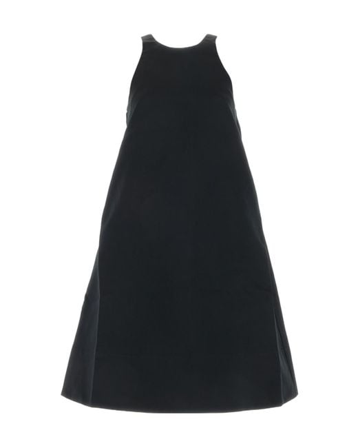 Co. Black A-Line Round-Neck Midi Dress