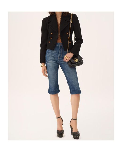 Chloé Blue Double-Breasted Coat