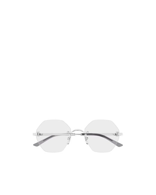 Cartier White Geometric Flat Mirror