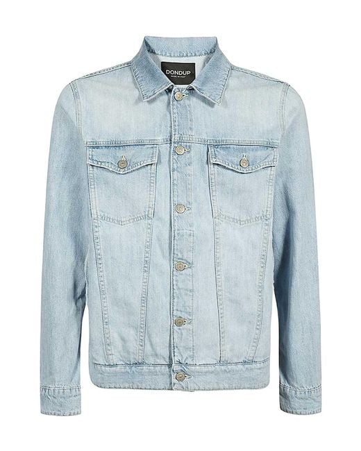 Dondup Blue Logo Detail Denim Jacket for men