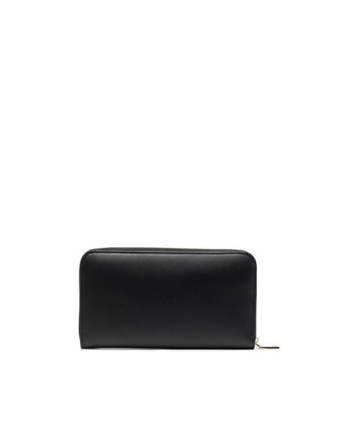 Dolce & Gabbana Black Logo-Embossed Zipped Wallet