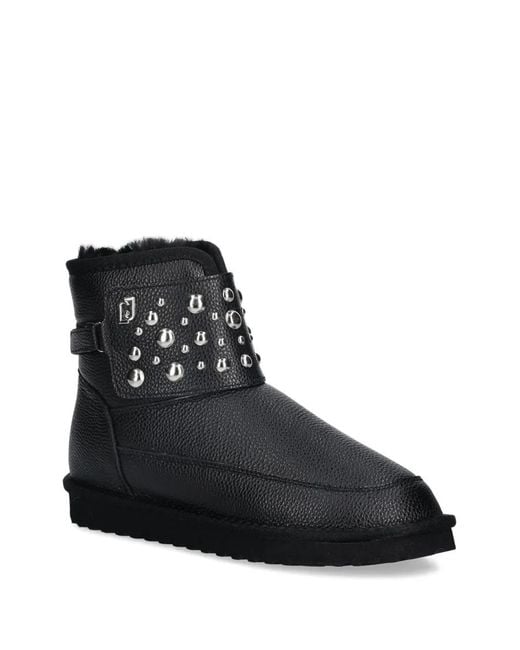 Liu Jo Black Studded Ankle Boots