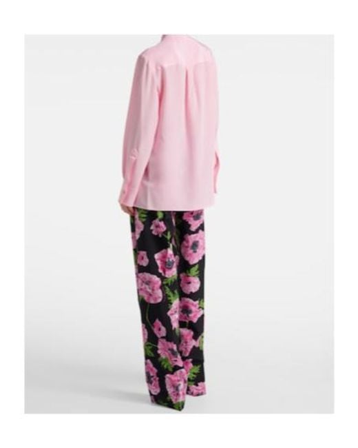 Stella McCartney Pink Iconic Silk Shirt