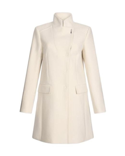 Liu Jo Natural Funnel Neck Pocket Coat