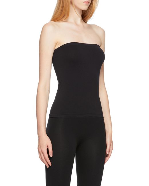 Wolford Black Strapless Tube Top