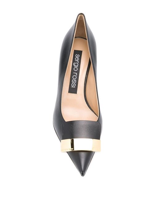 Sergio Rossi Gray Sr1 Pointed Toe Pumps