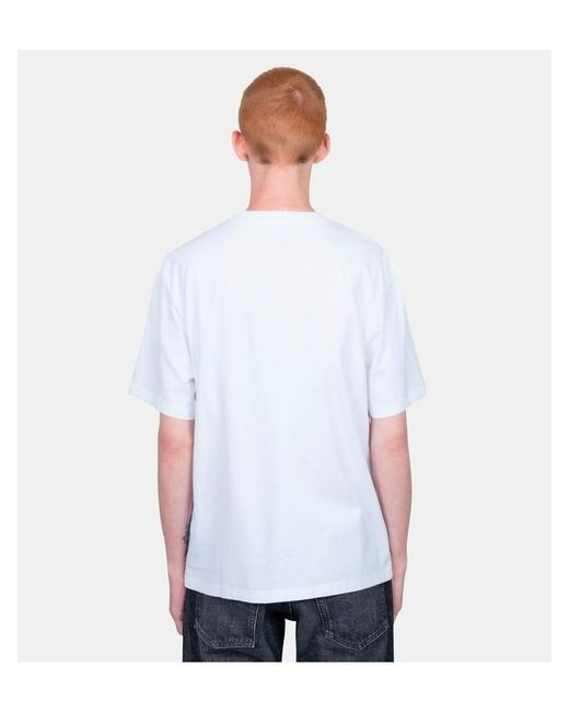 Martine Rose White Graphic-Print Cotton T-Shirt for men