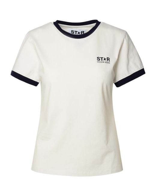 特価 Golden Goose T-Shirt With Logo in White | Lyst Tシャツ(半袖+袖なし)