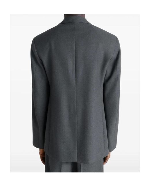Lemaire Black Tailored Twill Blazer for men