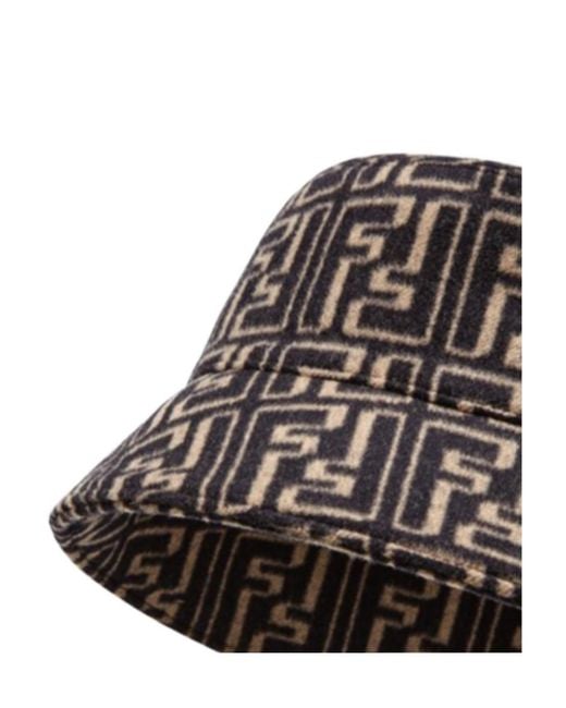 Fendi Multicolor All-Over Logo Printed Bucket Hat for men
