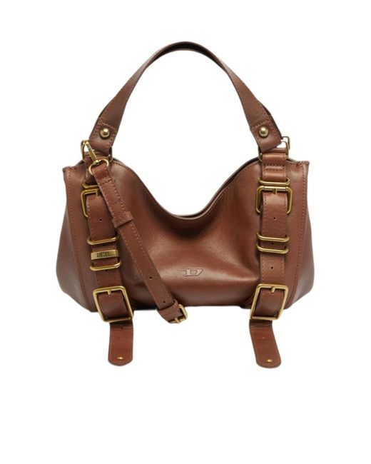DIESEL Brown D-One-Small Top-Handle Bag