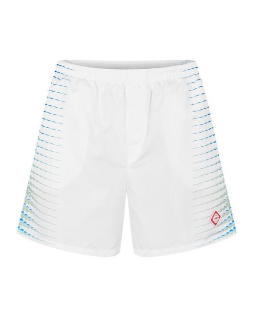 Casablanca White Logo-Detail Shorts for men