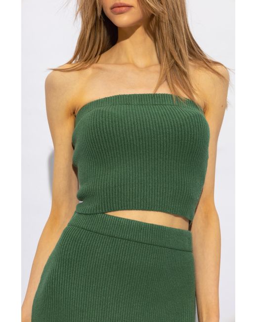 By Malene Birger Green Giovania Knitted Top