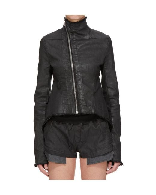 Rick Owens Black Long-Sleeved Jacket