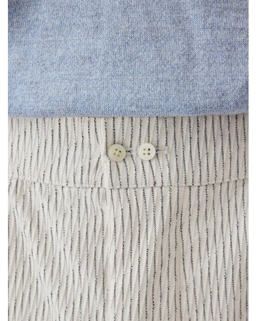 Jacquemus White Elasticated Waist Shorts for men