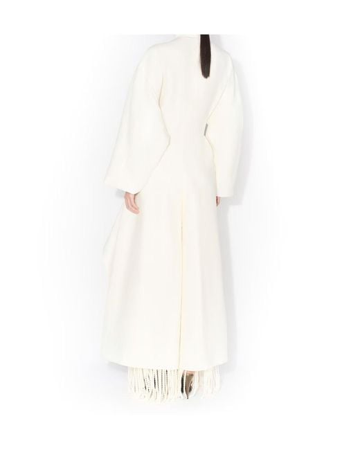 Alaïa White Paper-Blend Layered Jumpsuit