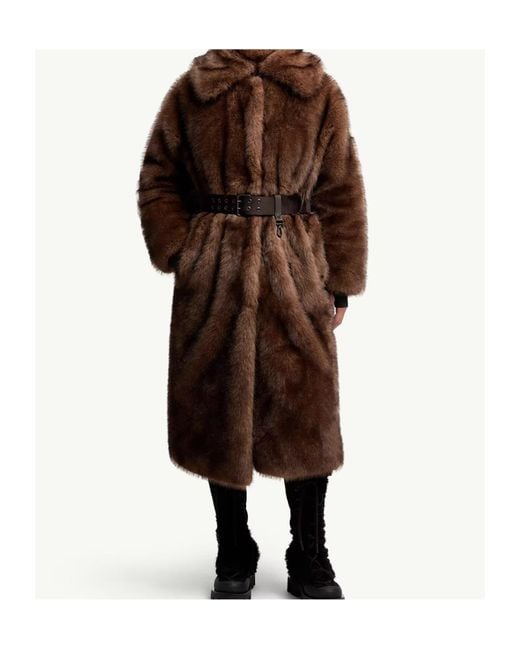 Moncler Brown Arly Belted Down Coat