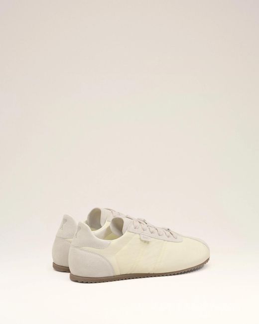AMI White Soft Lace-Up Sneakers for men