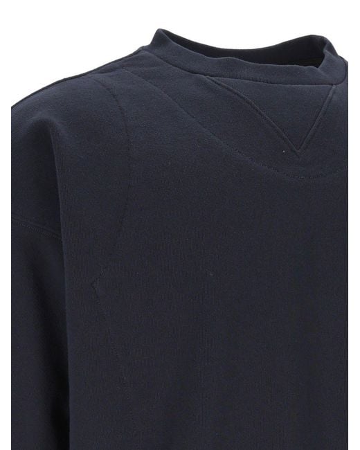 Maison Margiela Blue Double Layered Sweatshirt for men