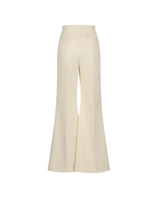 Givenchy Natural Mid-Waisted Wide-Leg Pants