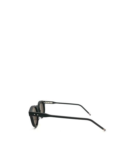 Thom Browne White Eyewear Round Frame Sunglasses