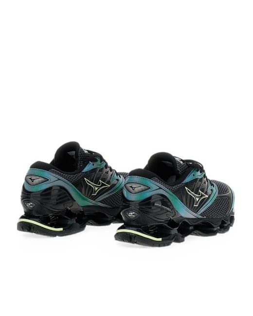 Mizuno Blue Round-Toe Sneakers for men