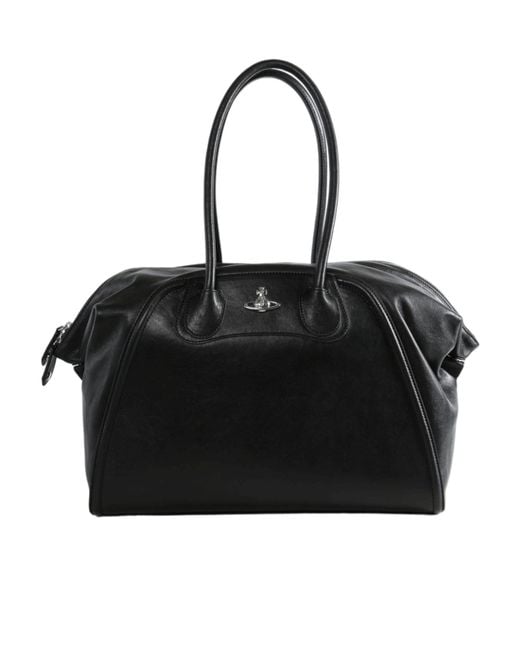 Vivienne Westwood Black Shirley Top Handle Handbag