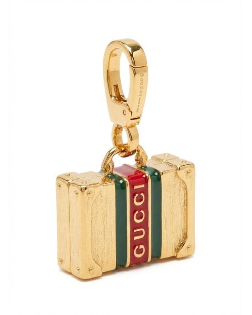 Gucci White Savoy Charm With Enamel