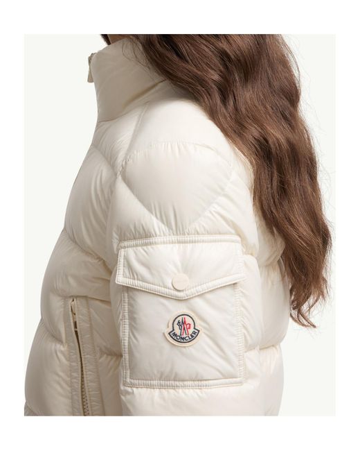 Moncler White Petra Short Down Jacket