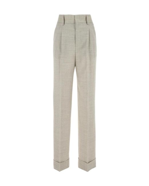 Philosophy Di Lorenzo Serafini Gray High-Waist Straight Leg Trousers