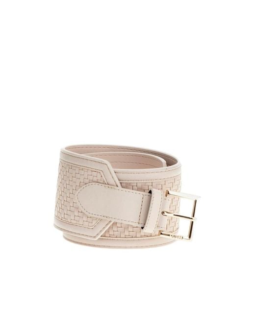 Guess White Francy Belt