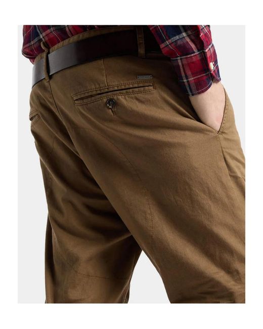 DSquared² Natural Button-Fastening Chino Pants for men
