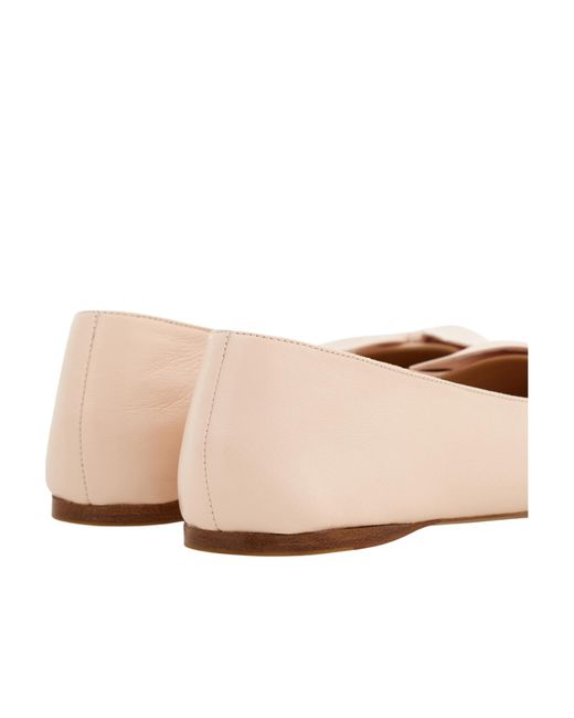Ferragamo Natural Bow Ballet Flat