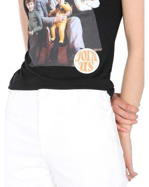 Raf Simons Black Family Portrait Printed T-Shirt