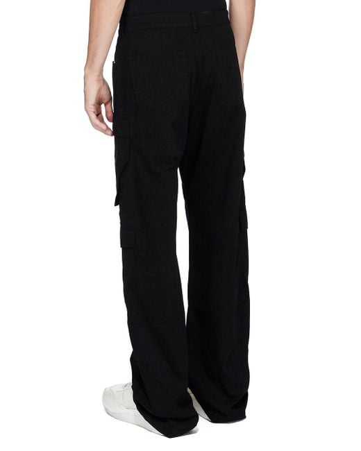 Rick Owens Black Double Cargo Jeans for men