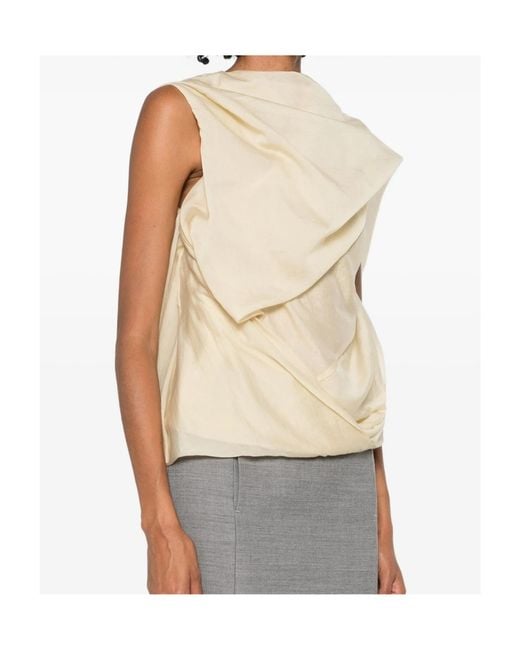 Entire studios Natural Draped Blouse
