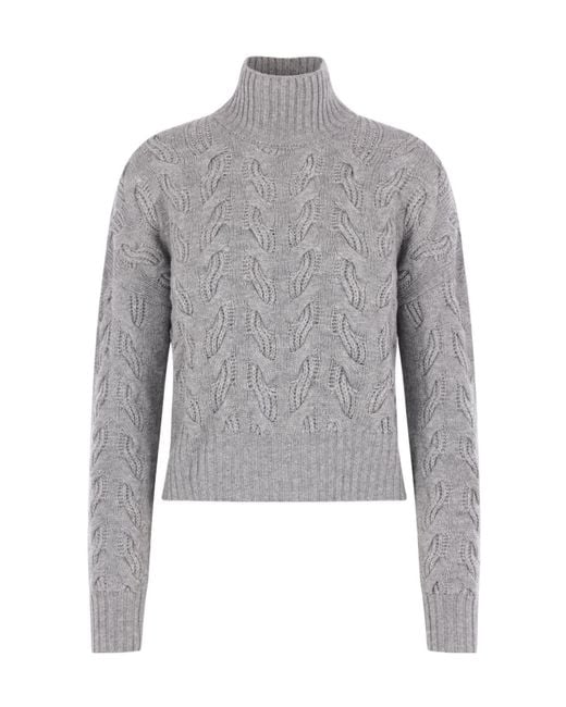 Max Mara Gray Long-Sleeved Sweater