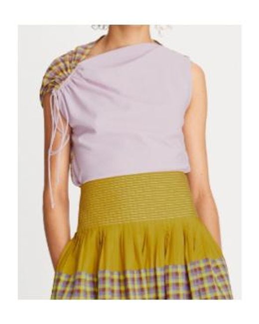 Tory Burch Pink Veronica Plaid Check Blouse