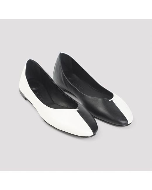 Jacquemus White Two-Toned Flat Shoes