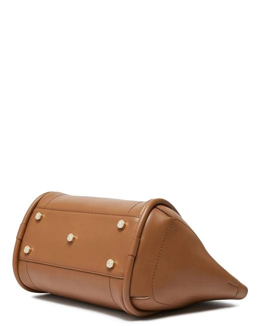 Max Mara Brown Logo Shoulder Bag