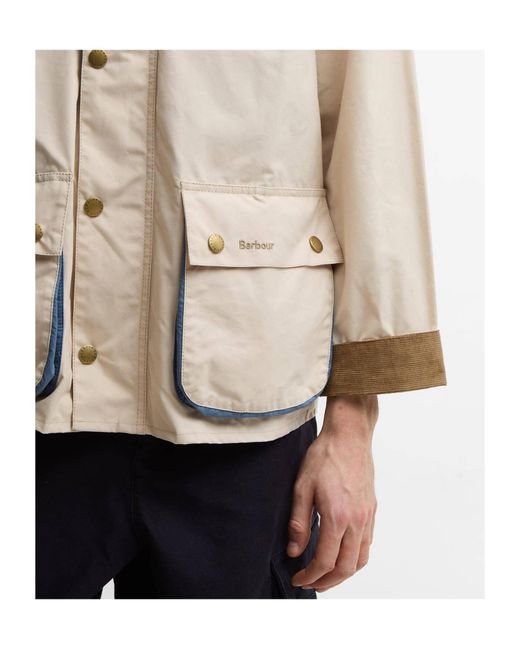 Barbour Natural X Paul Smith Corduroy-Collar Flap-Pocket Jacket for men