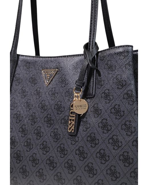 Guess Black Patterned Handbag