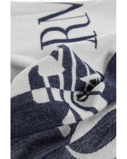 Emporio Armani Black Two-Toned Scarf for men