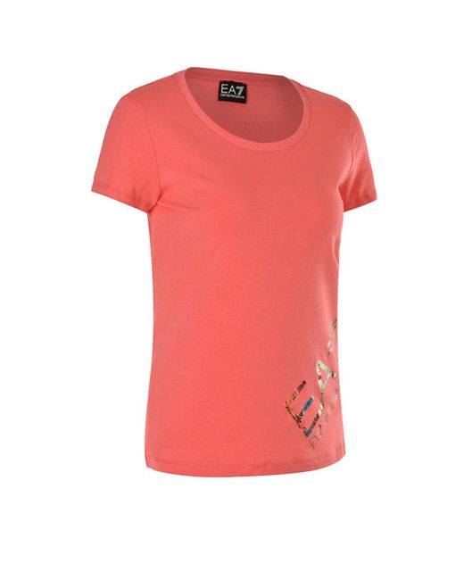 Emporio Armani Pink Short-Sleeved T-Shirt