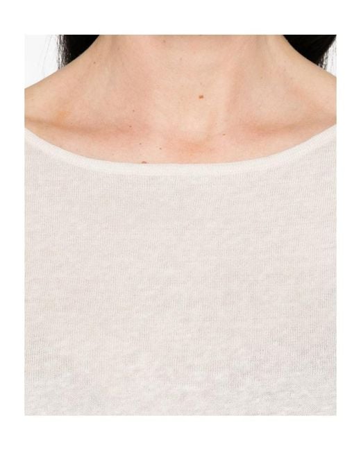 Baserange White Round-Neck T-Shirt