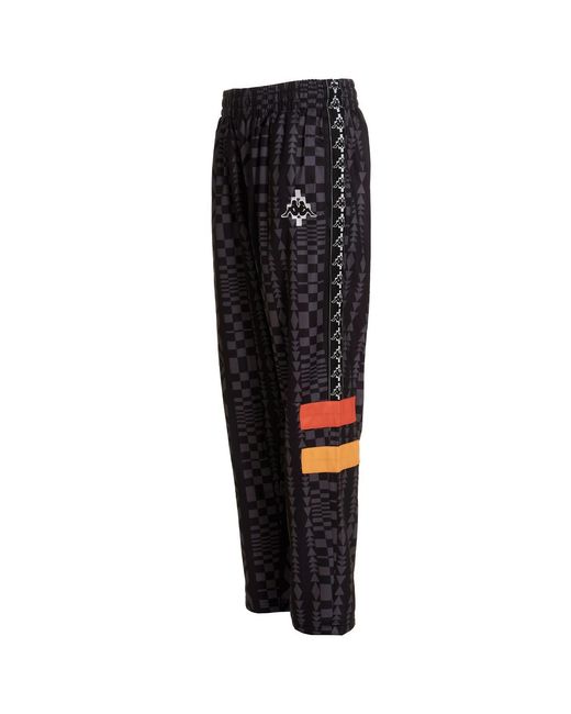 Marcelo Burlon Black County Of Milan X Kappa Straight-Leg Pants for men